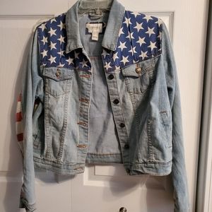 American Flag Denim Jacket